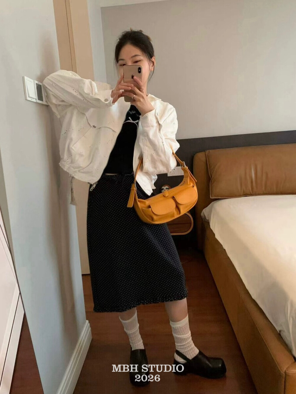 Candy Color Niche Design Double Pocket Motorcycle Bag Cool Leather Half Moon Crossbody Shoulder Bag with Strap - Image 4